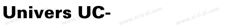 Univers UC字体转换